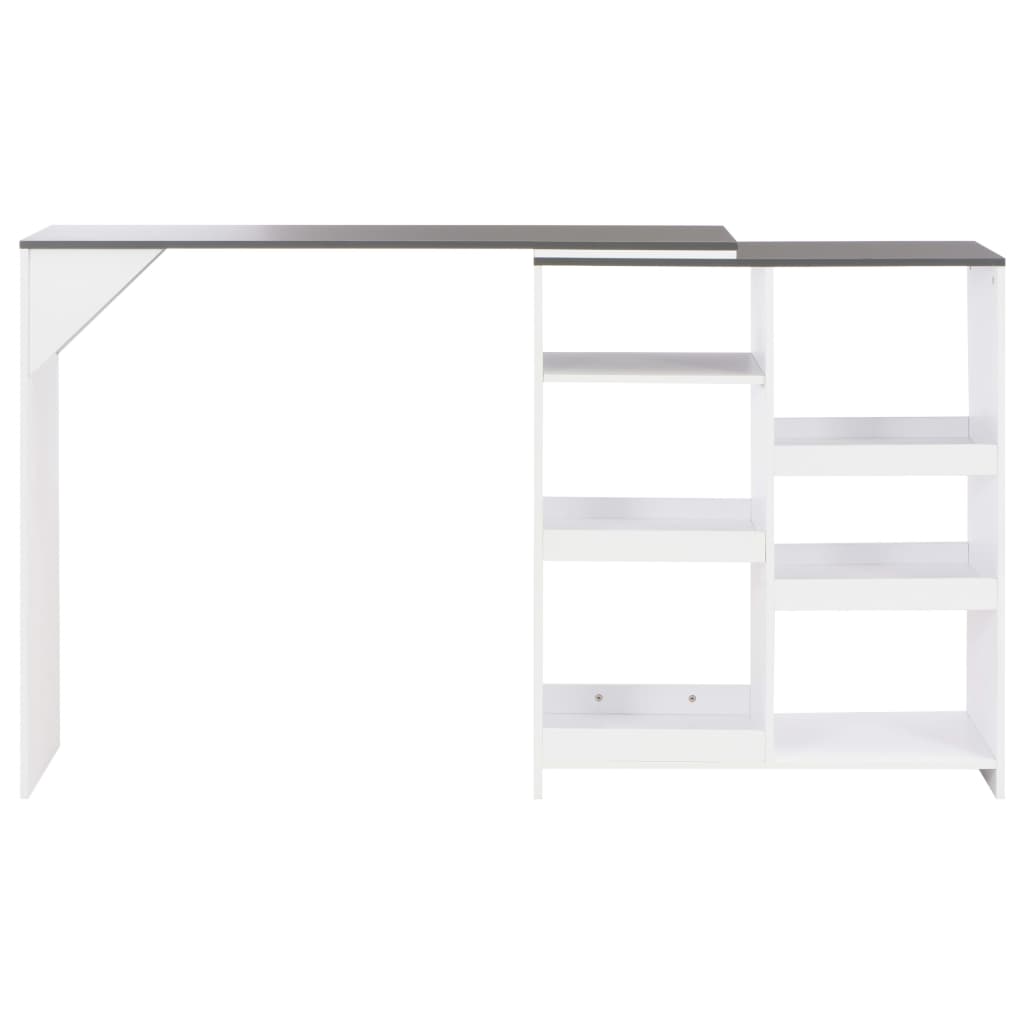 Bar table with removable white tablet 138x39x110 cm