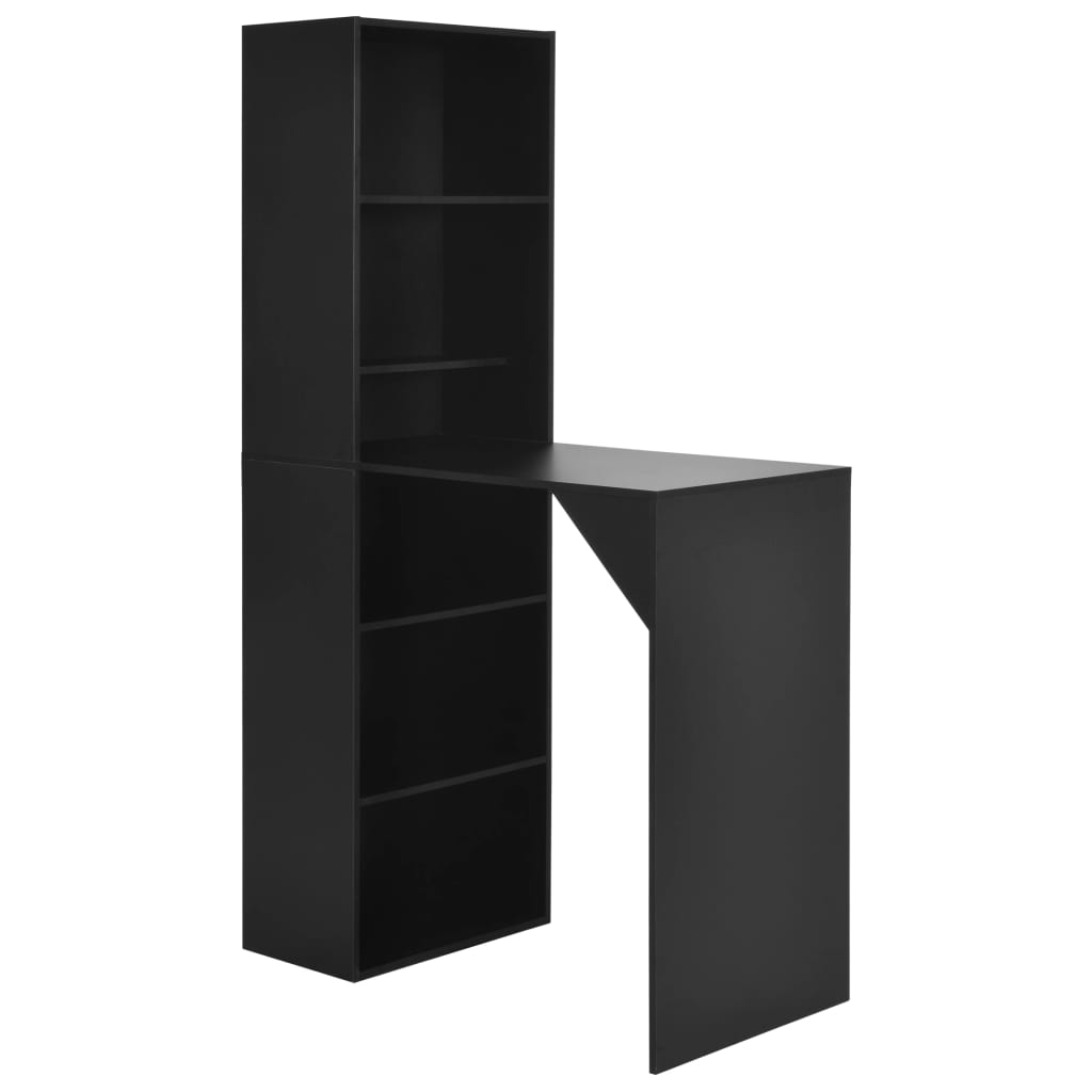 Bar table with black cabinet 115 x 59 x 200 cm