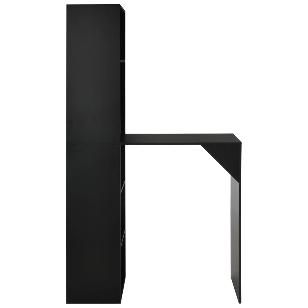 Bar table with black cabinet 115 x 59 x 200 cm