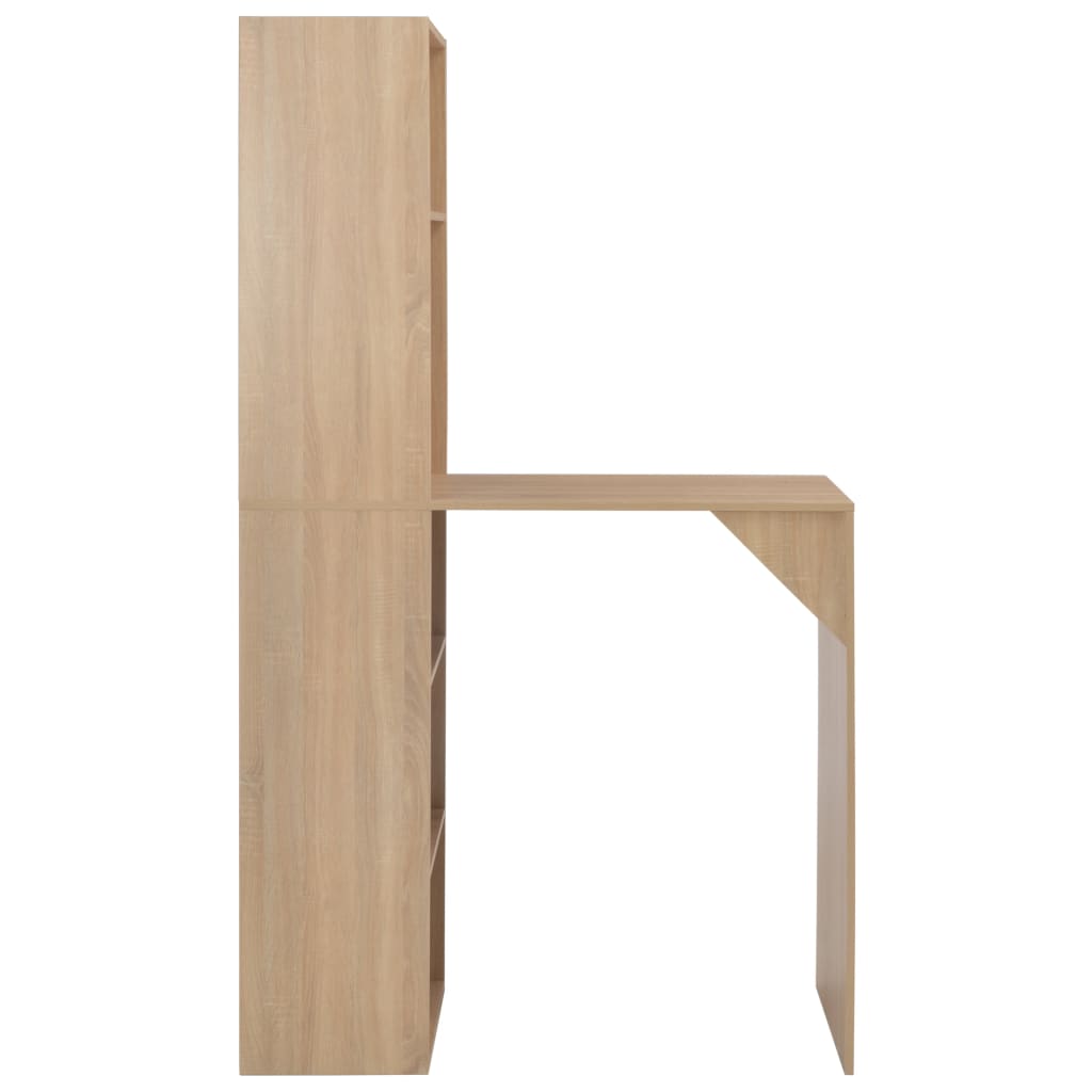Bar table with oak cabinet 115 x 59 x 200 cm