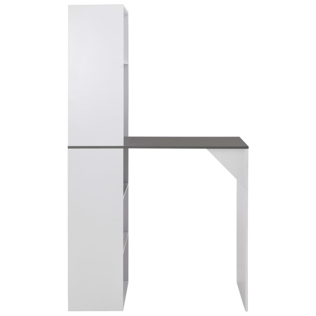 Bar table with white cabinet 115 x 59 x 200 cm
