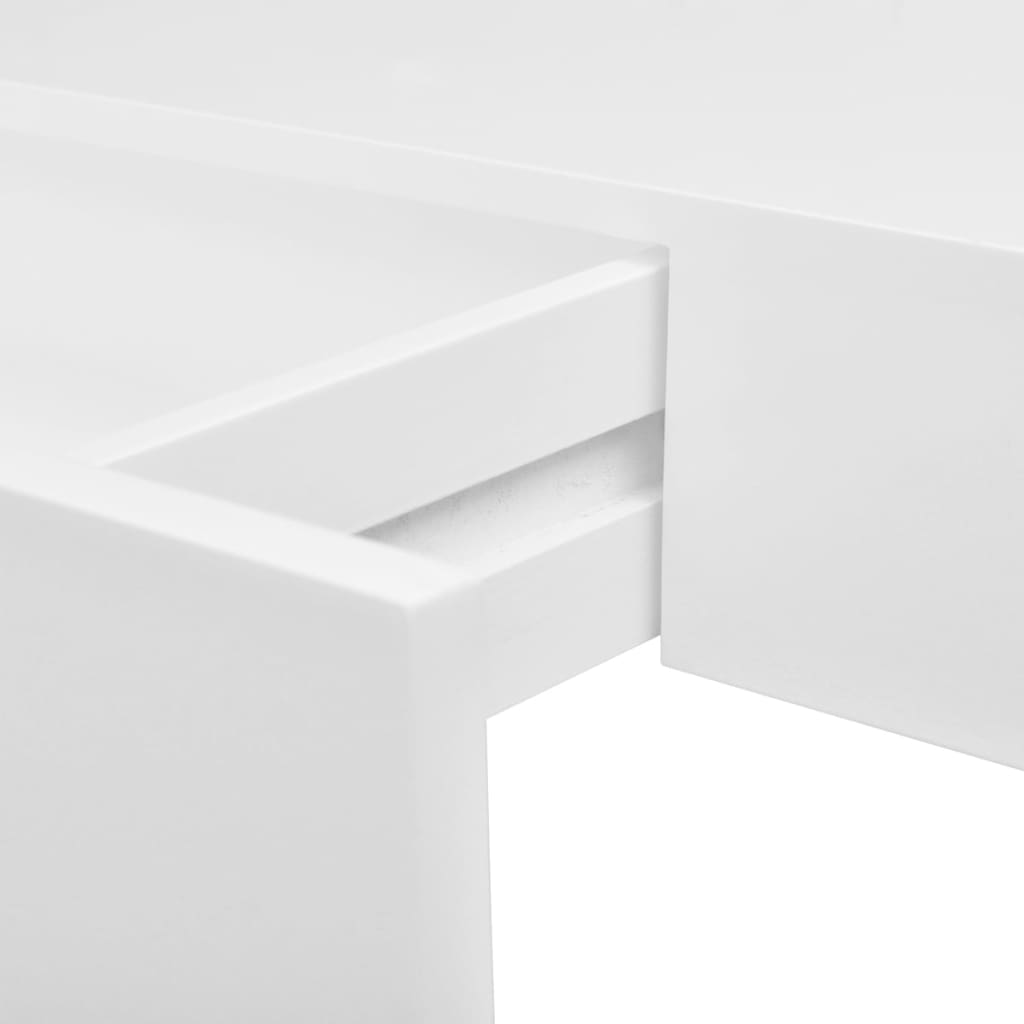Wandregale mit 2 PCs weiße Schubladen 48 cm