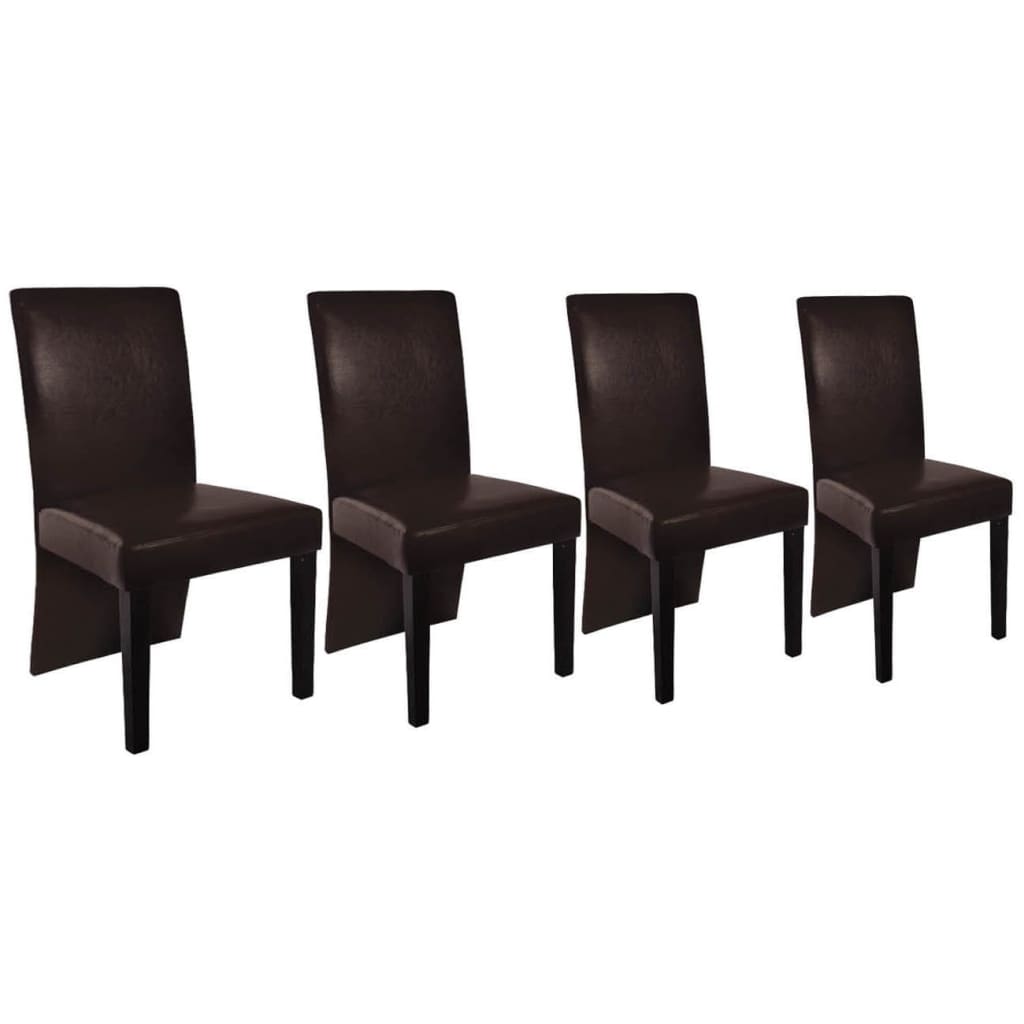 Dining chairs Lot of 4 dark brown images