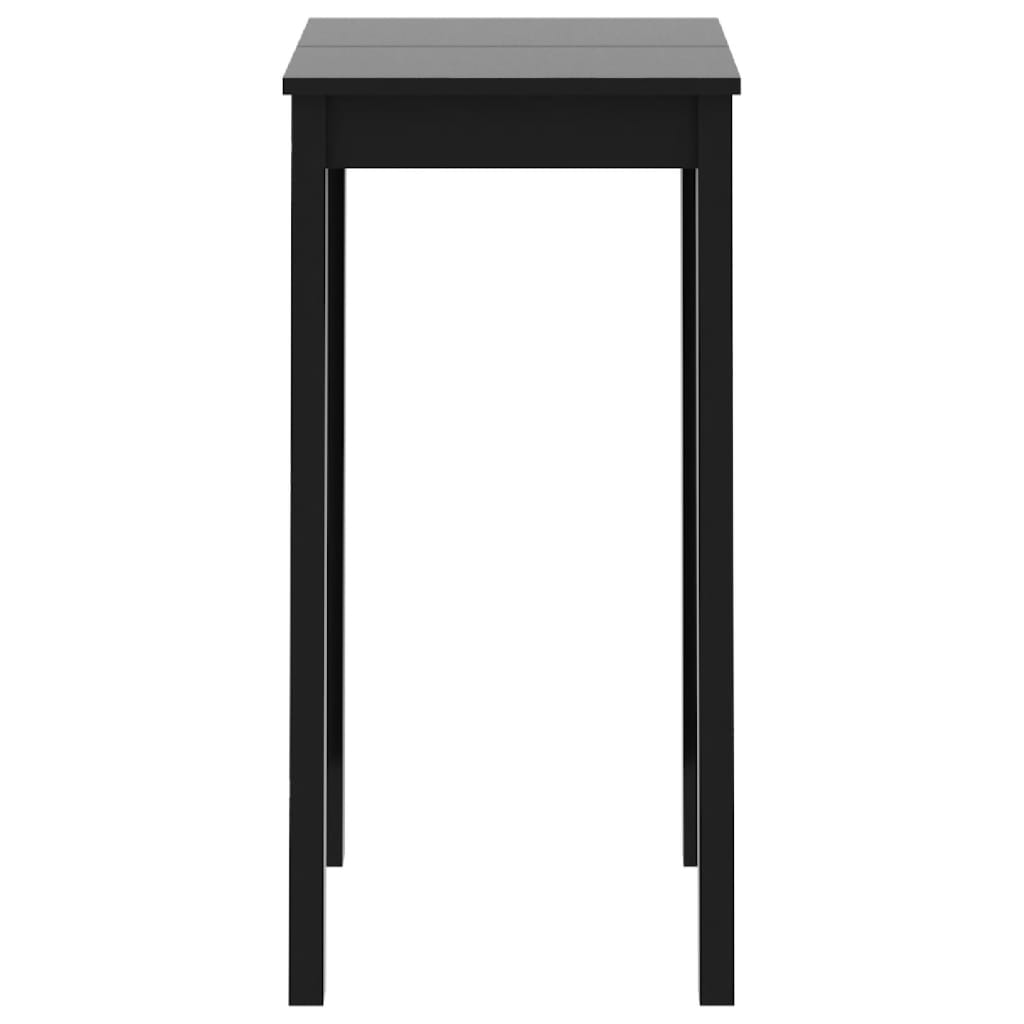 Table de bar MDF noir 55x55x107 cm