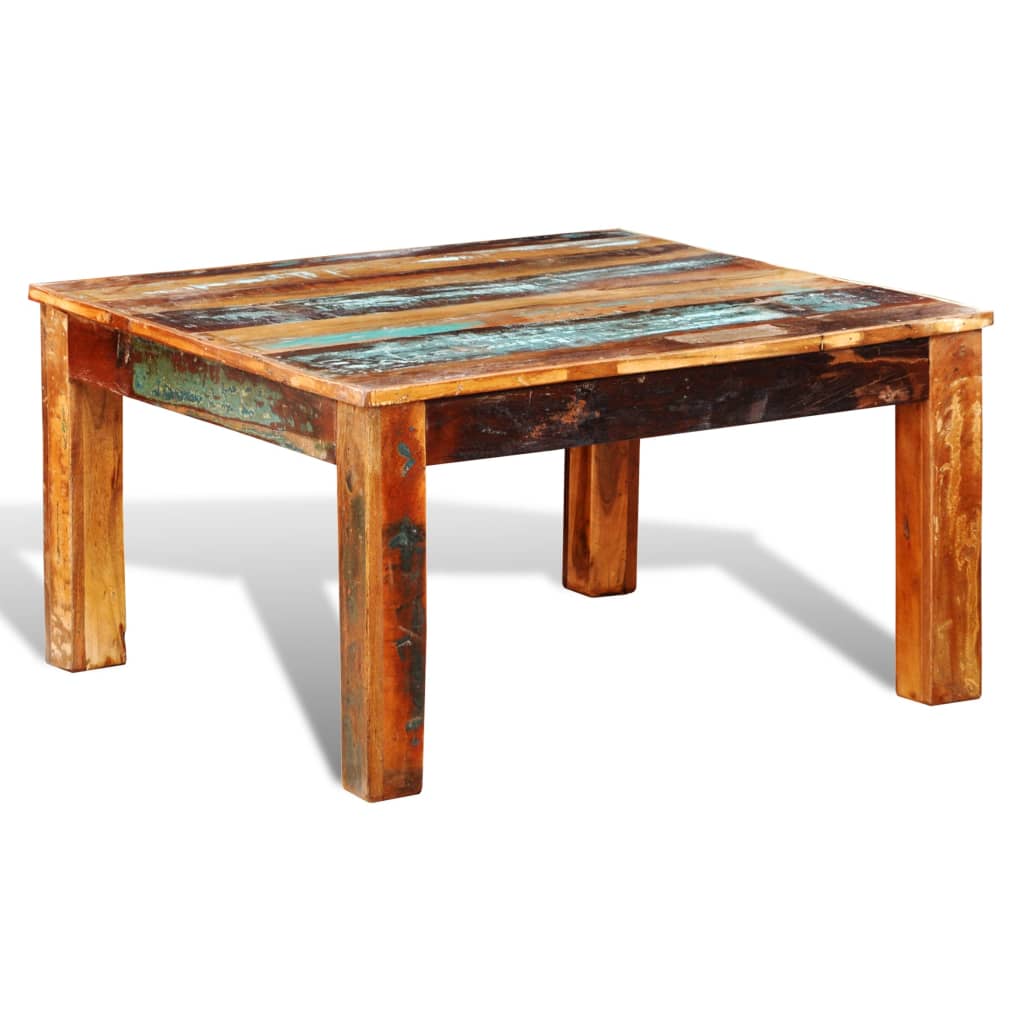 Recovery wood square coffee table