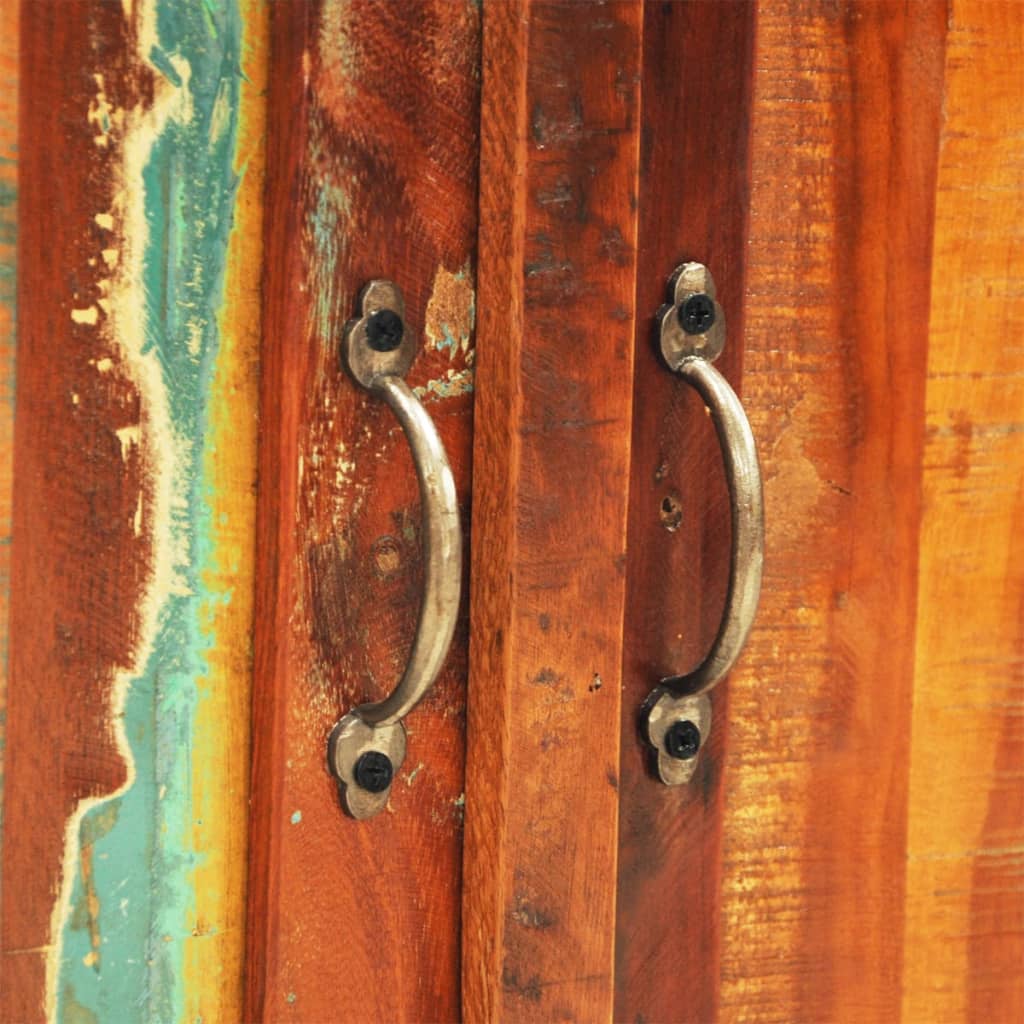 Armoire vintage avec 2 portes Bois massif de récupération