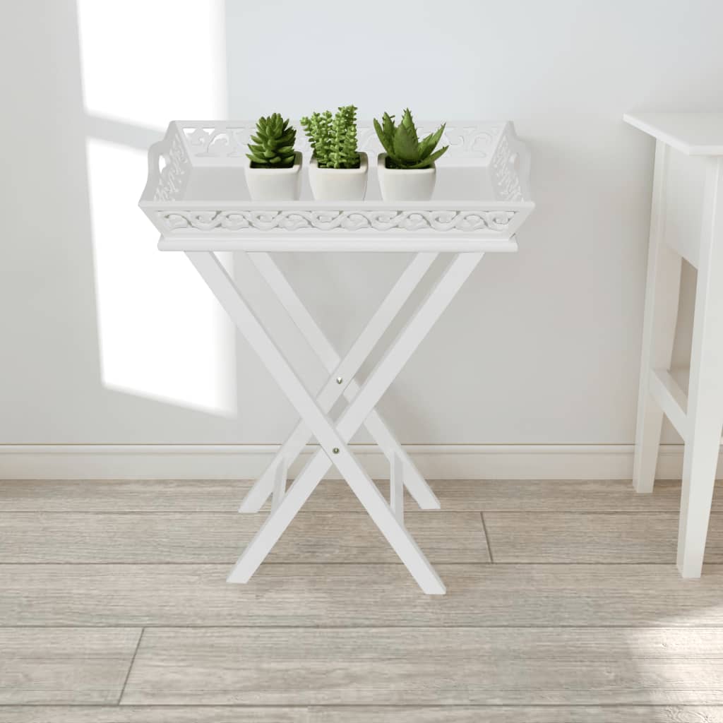 Appoint table with white tray