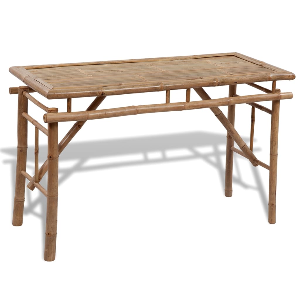 Table avec 2 bancs 100 cm Bambou