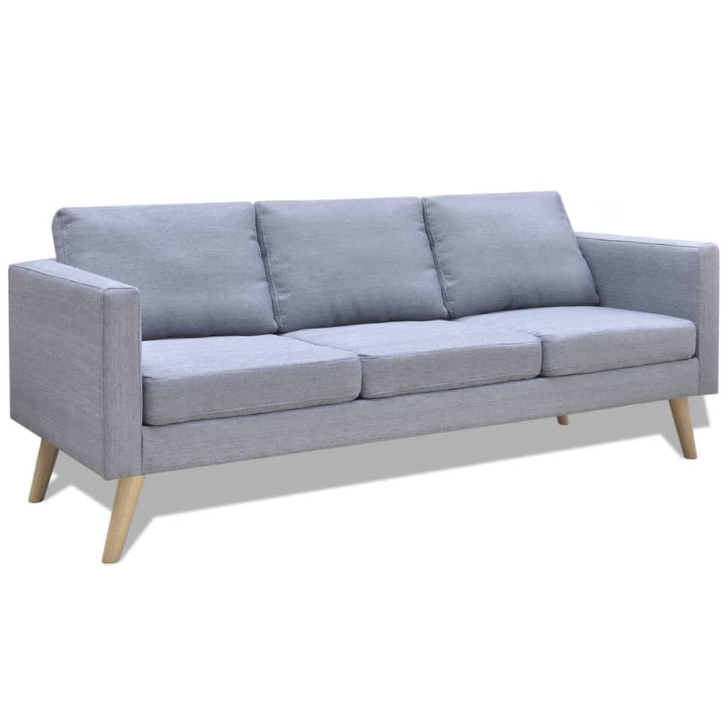 Light gray 3 -seater sofa