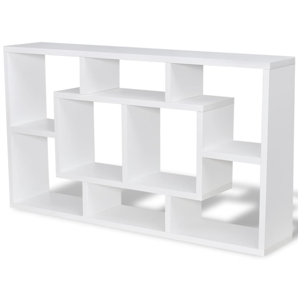 Display wall shelf 8 White compartments