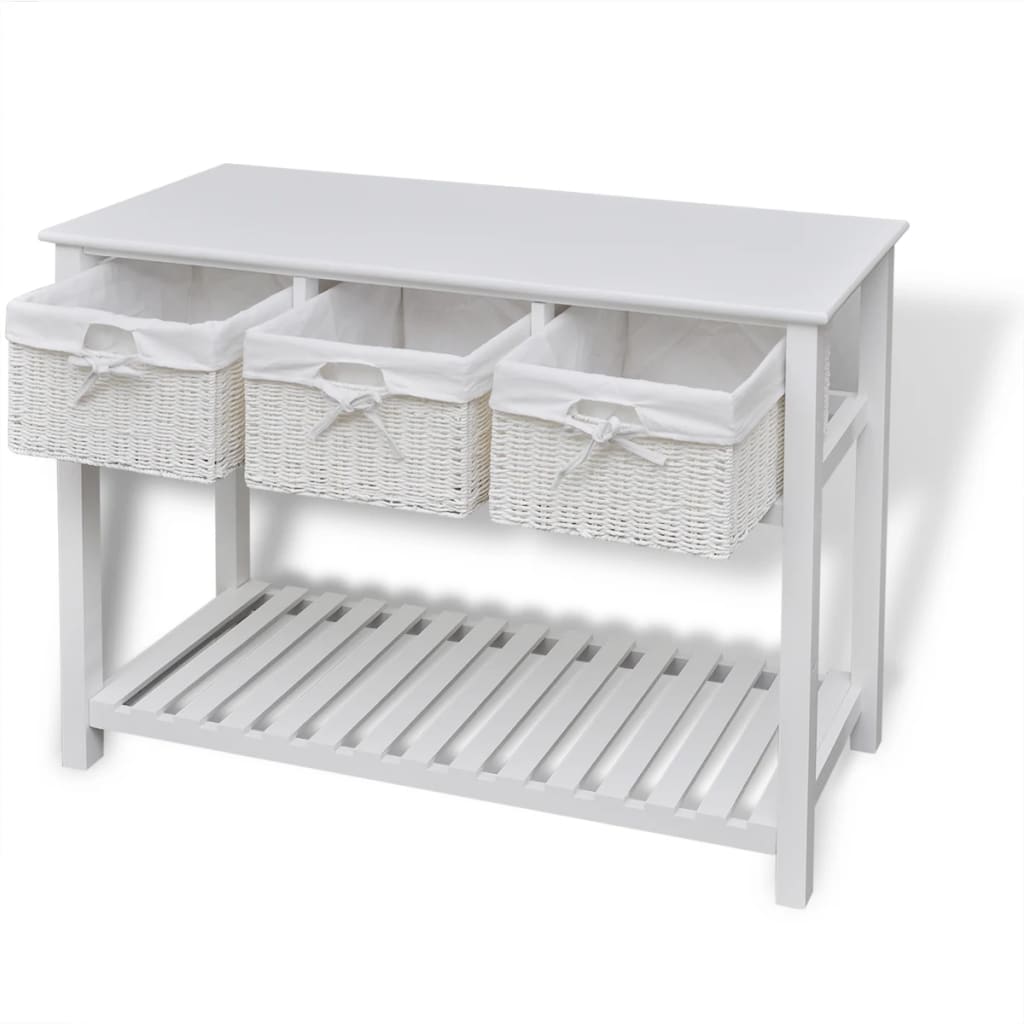 White storage buffet