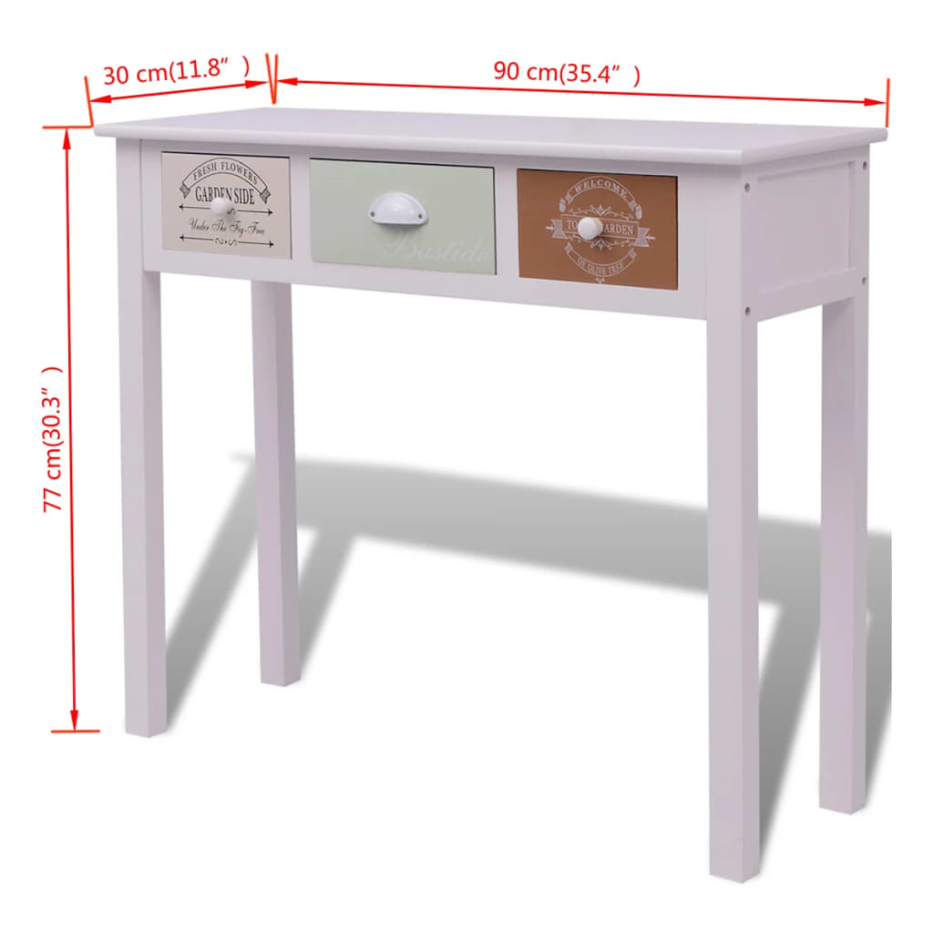 Tabella della console in stile francese