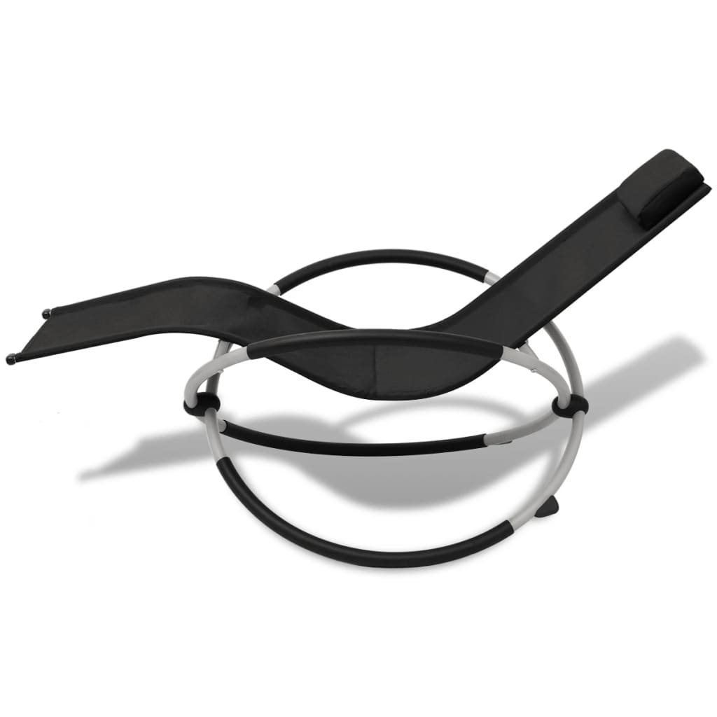 Black and gray long geometric chair long and gray steel geometric