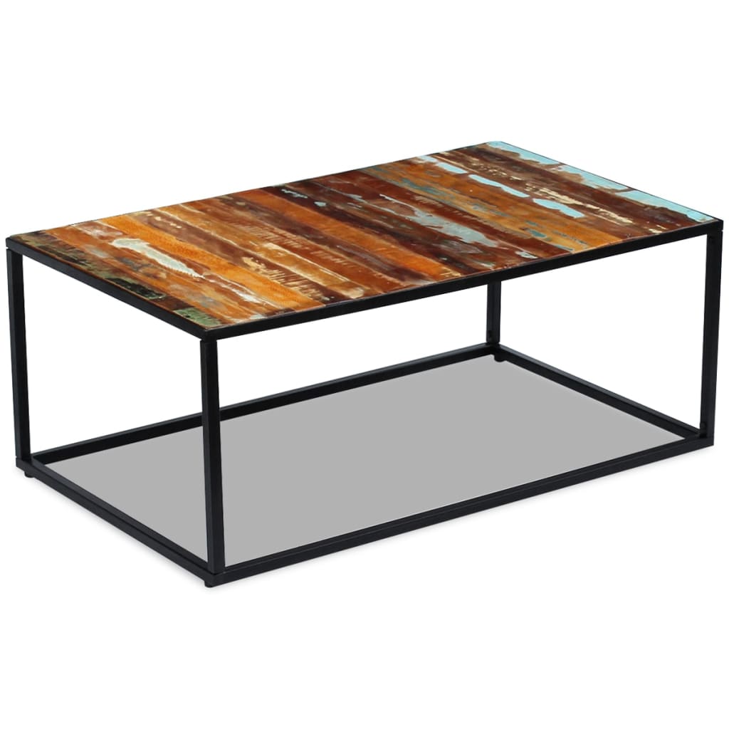 Solid Recovery Wood Couchtisch 100 x 60 x 40 cm