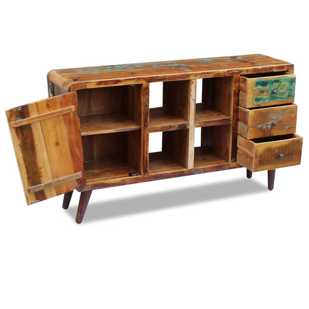 Solid recovery wood buffet 150 x 40 x 86 cm