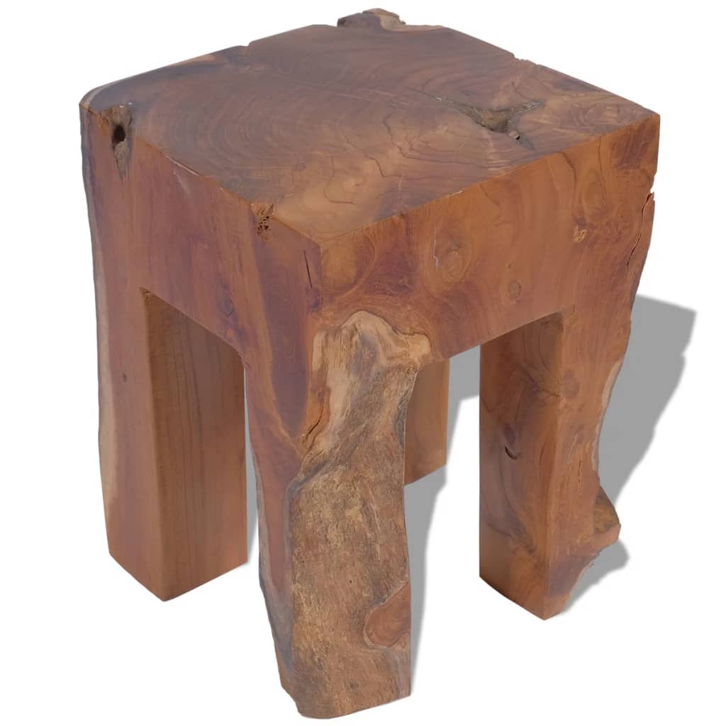 Solid teak wood stool