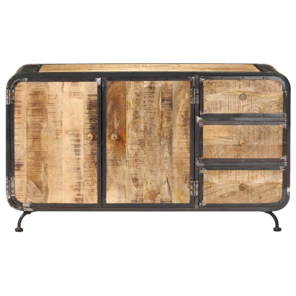 Buffet 140 x 40 x 80 cm Bois de manguier massif