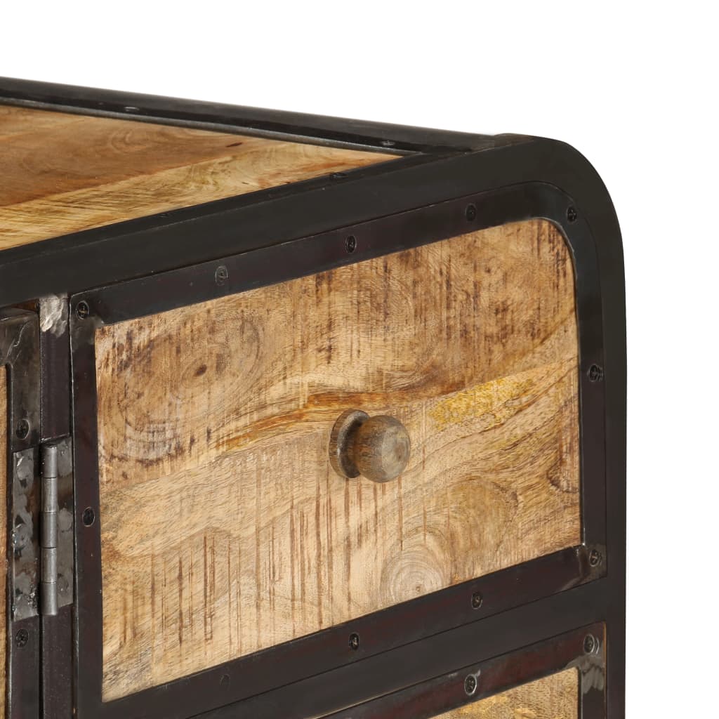 Buffet 140 x 40 x 80 cm Bois de manguier massif