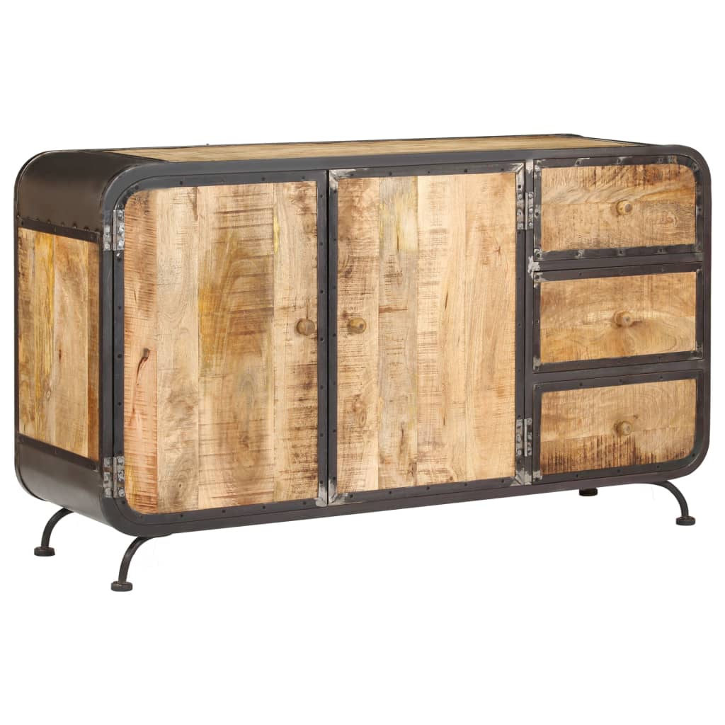 Buffet 140 x 40 x 80 cm Bois de manguier massif