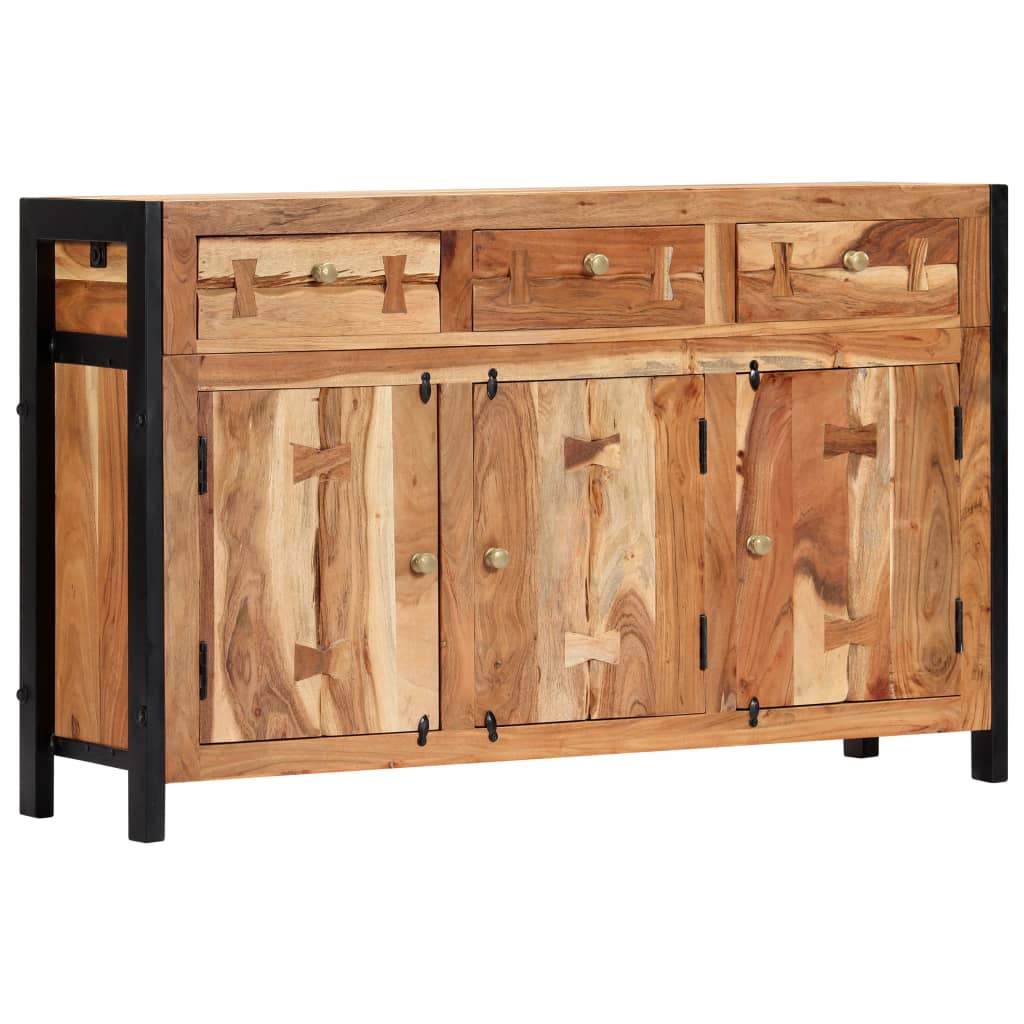 Credenza 120x35x75 cm Legno massello di acacia