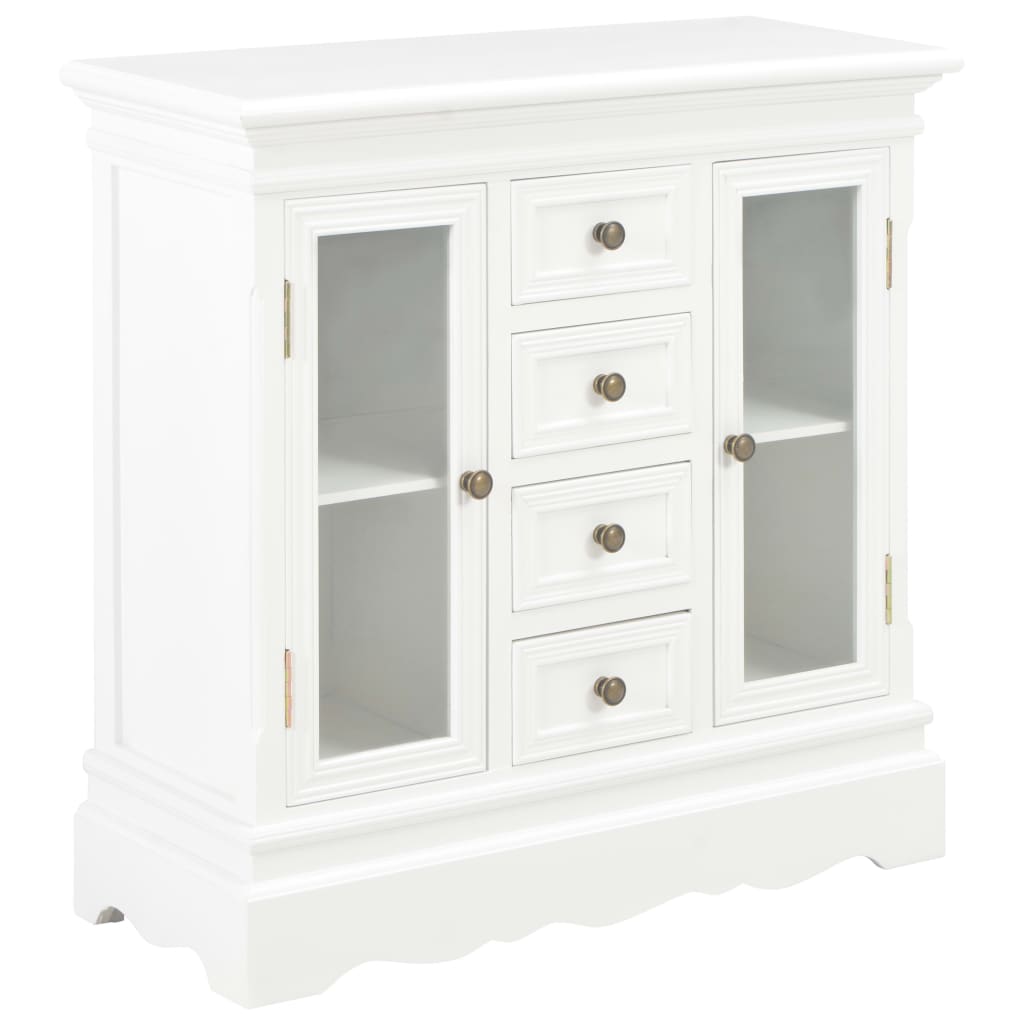 White buffet 70x28x70 cm Solid pine wood