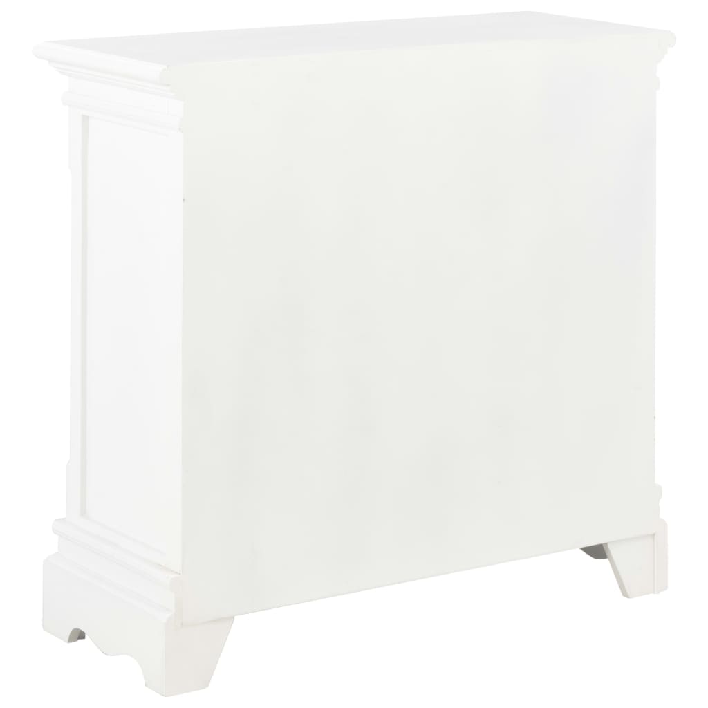 White buffet 70x28x70 cm Solid pine wood