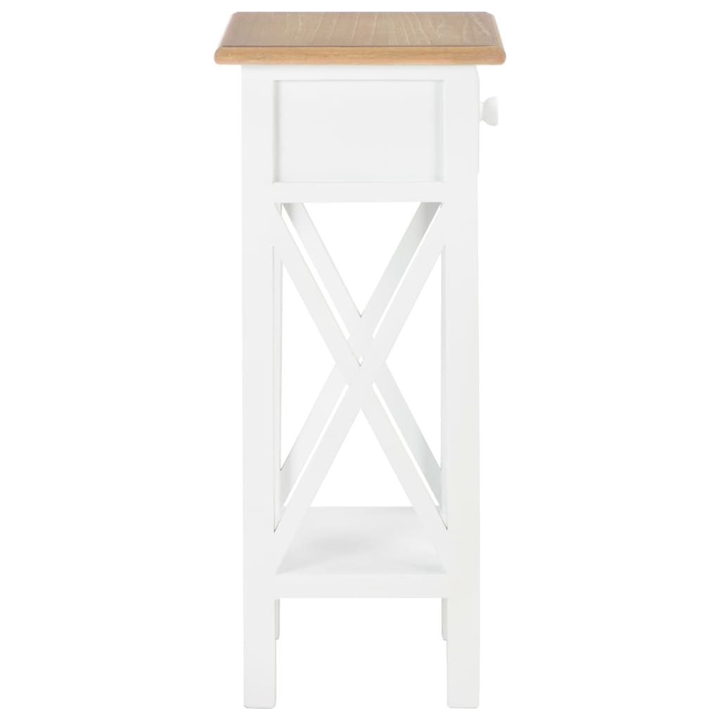 Tavolino Bianco 27 ​​x 27 x 65,5 cm Legno