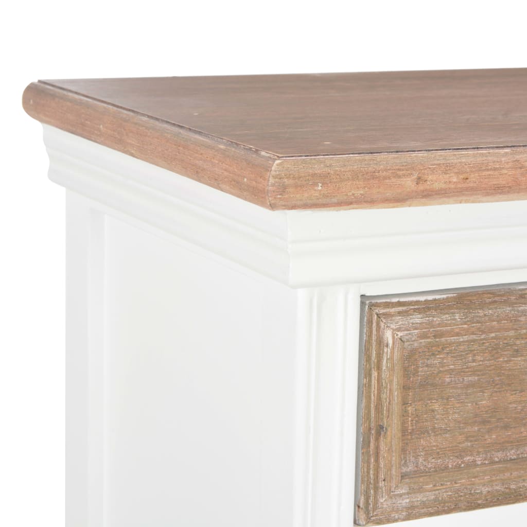 White buffet 60x30x80 cm solid wood