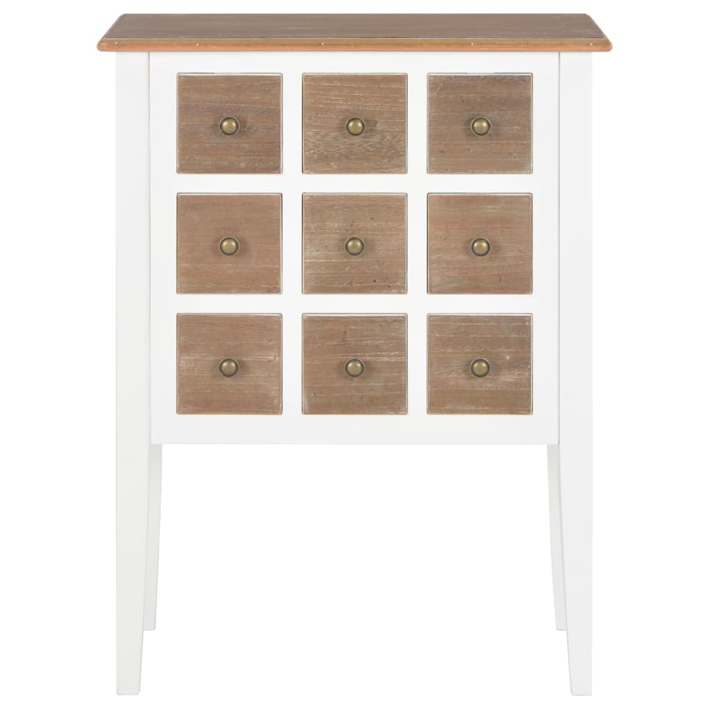 White buffet 54x30x80 cm solid wood