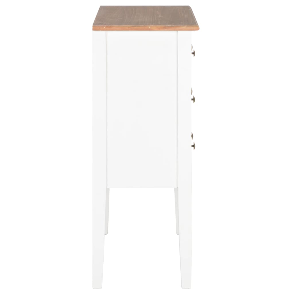 White buffet 54x30x80 cm solid wood