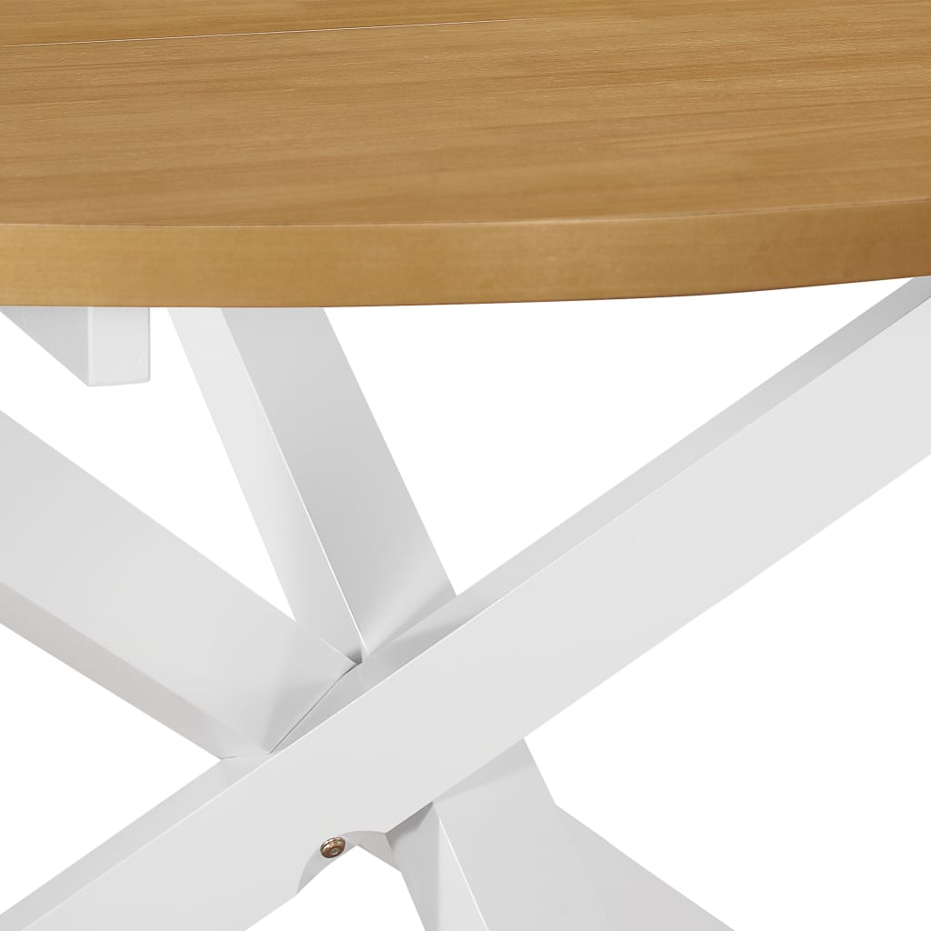 White dining table 120 x 75 cm MDF