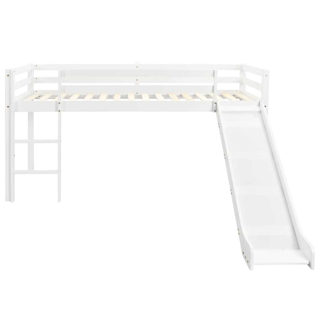 Mezzanine -Bett -Rodel- und Kiefernholzskala für Kinder 97x208 cm