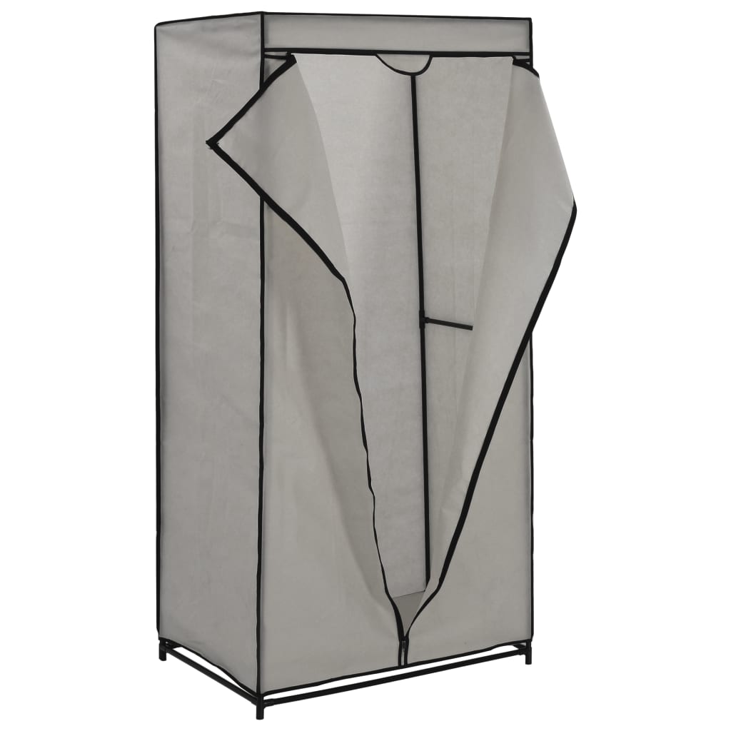 Gray wardrobe 75x50x160 cm