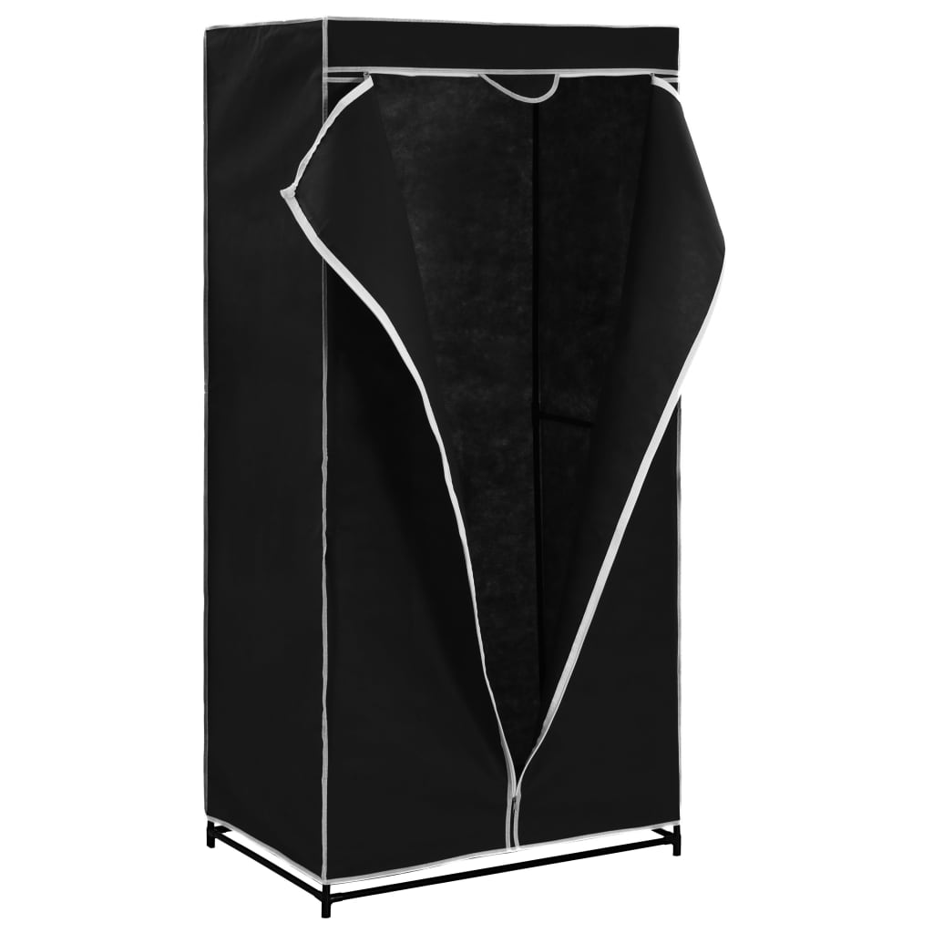 2 pcs black wardrobe 75x50x160 cm