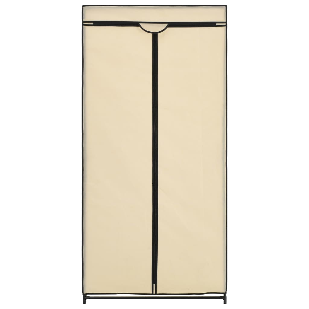 2 pcs Garde-robes Crème 75x50x160 cm