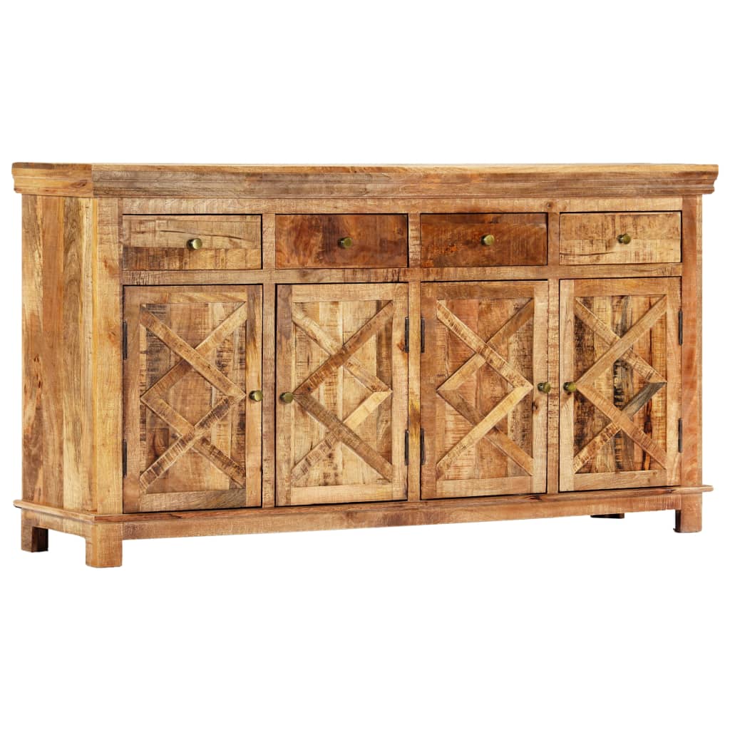 Buffet avec 4 tiroirs 160 x 40 x 85 cm Bois massif de manguier