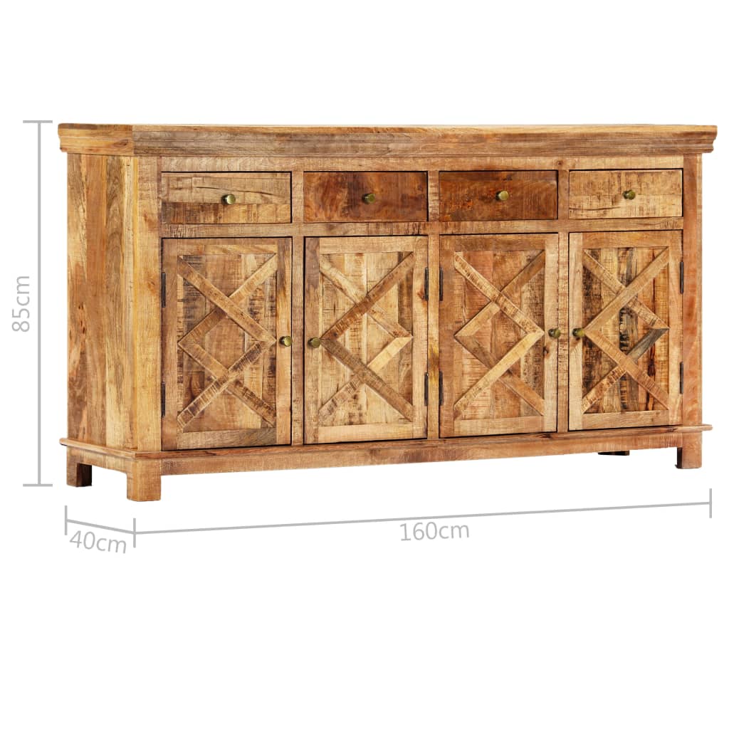 Buffet mit 4 Schubladen 160 x 40 x 85 cm Festes Mangoholz