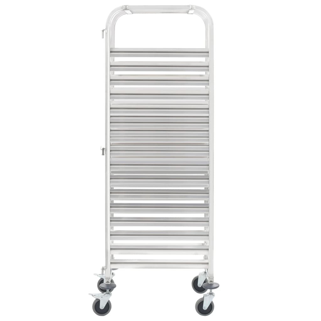 Kitchen cart for 16 trays 38x55x163 cm stainless steel