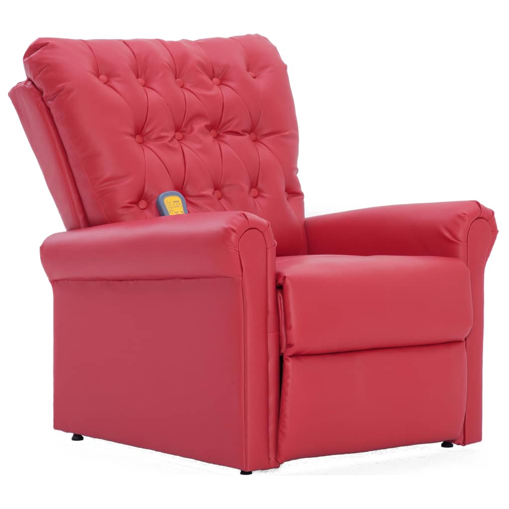 Linicing red massage armchair