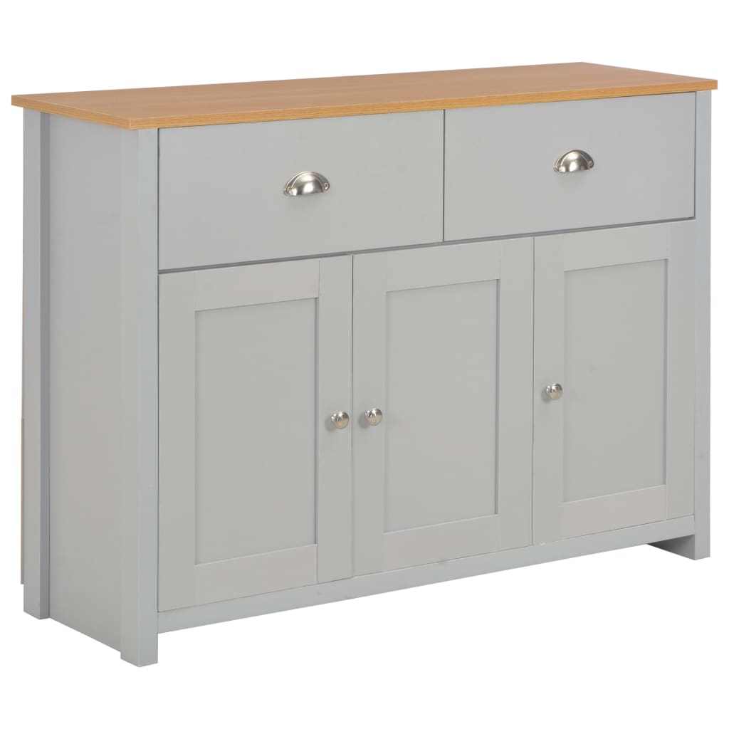 Buffet grigio 112x35x81 cm