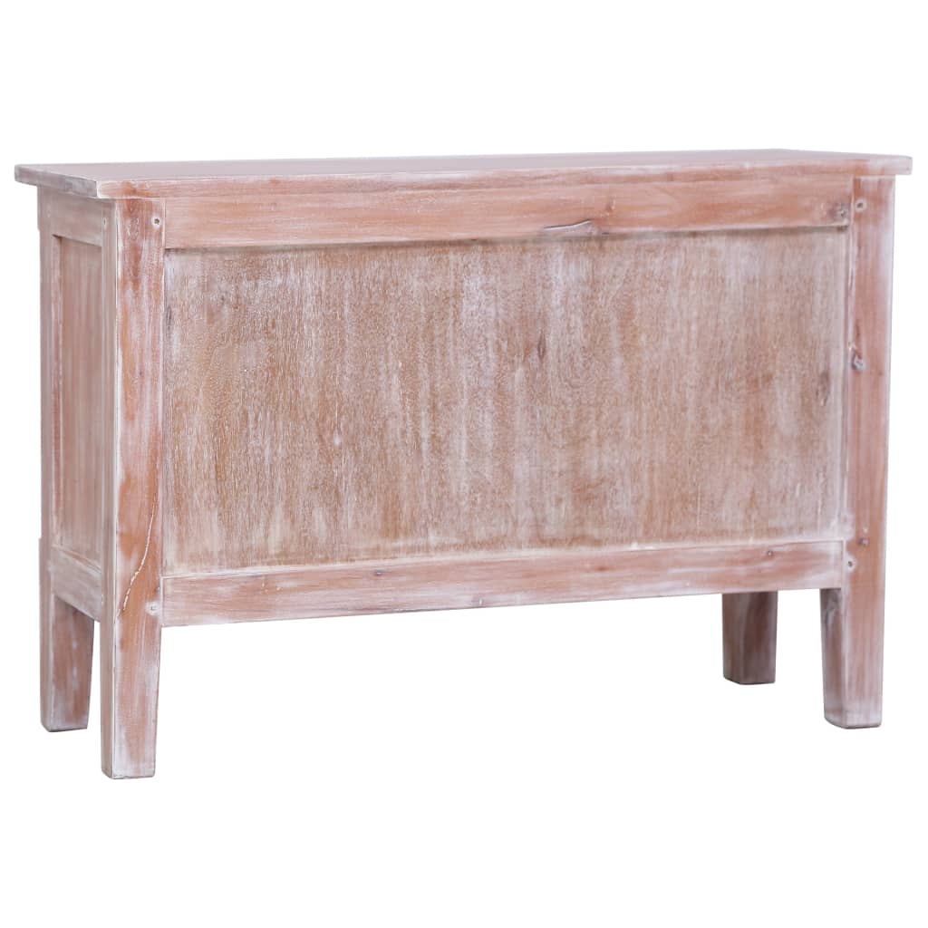 Buffet with 2 drawers 90x30x60 cm solid mahogany wood