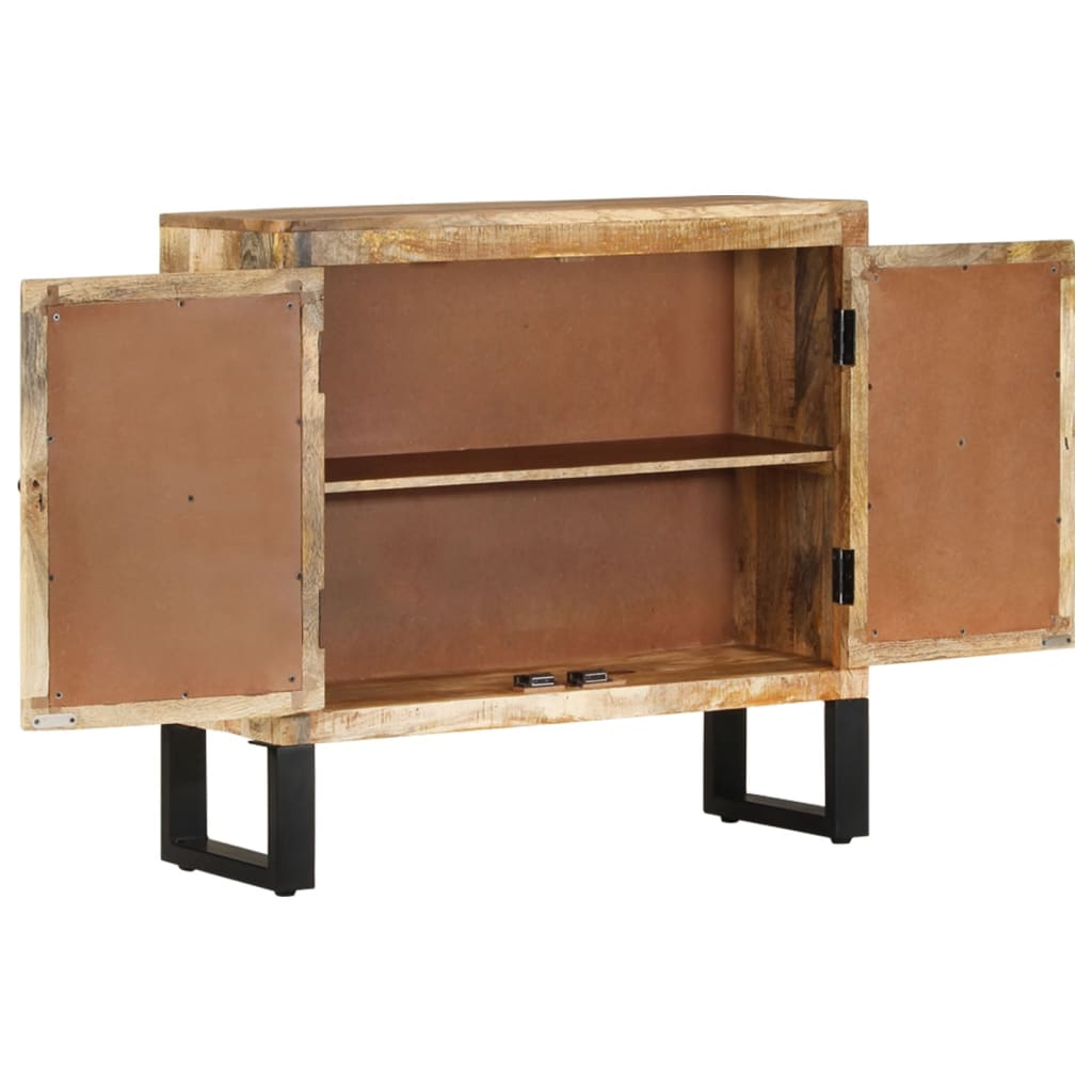 Credenza 80 x 30 x 76 cm Legno massello di mango