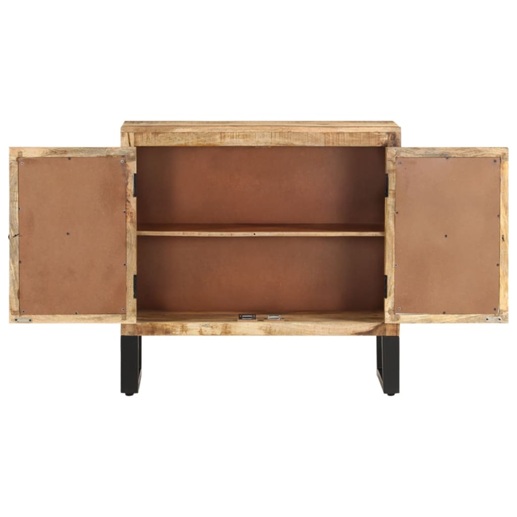 Credenza 80 x 30 x 76 cm Legno massello di mango