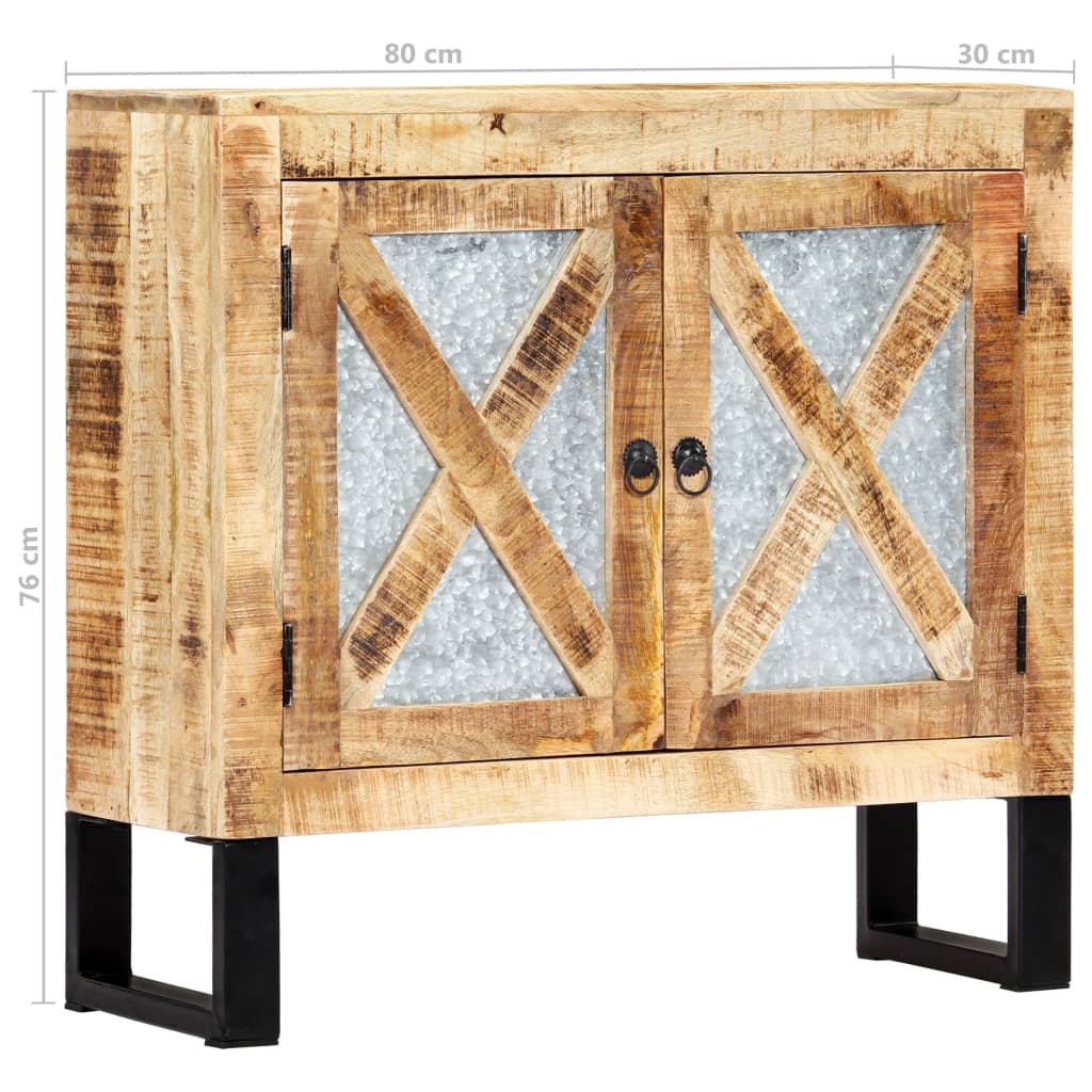 Buffet 80 x 30 x 76 cm massives Mangoholz