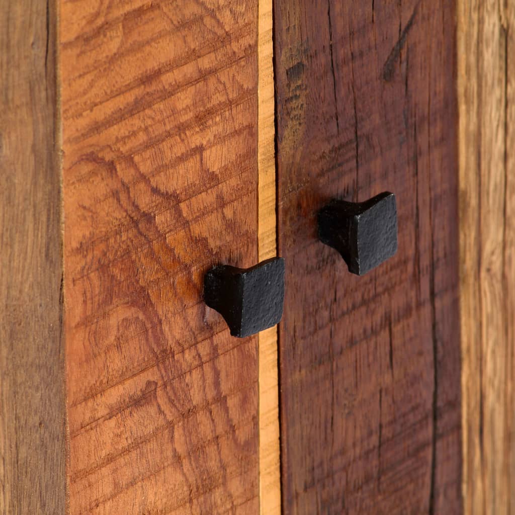 Seitenschrank 60x35x76 cm Holz fester Genesung und Stahl