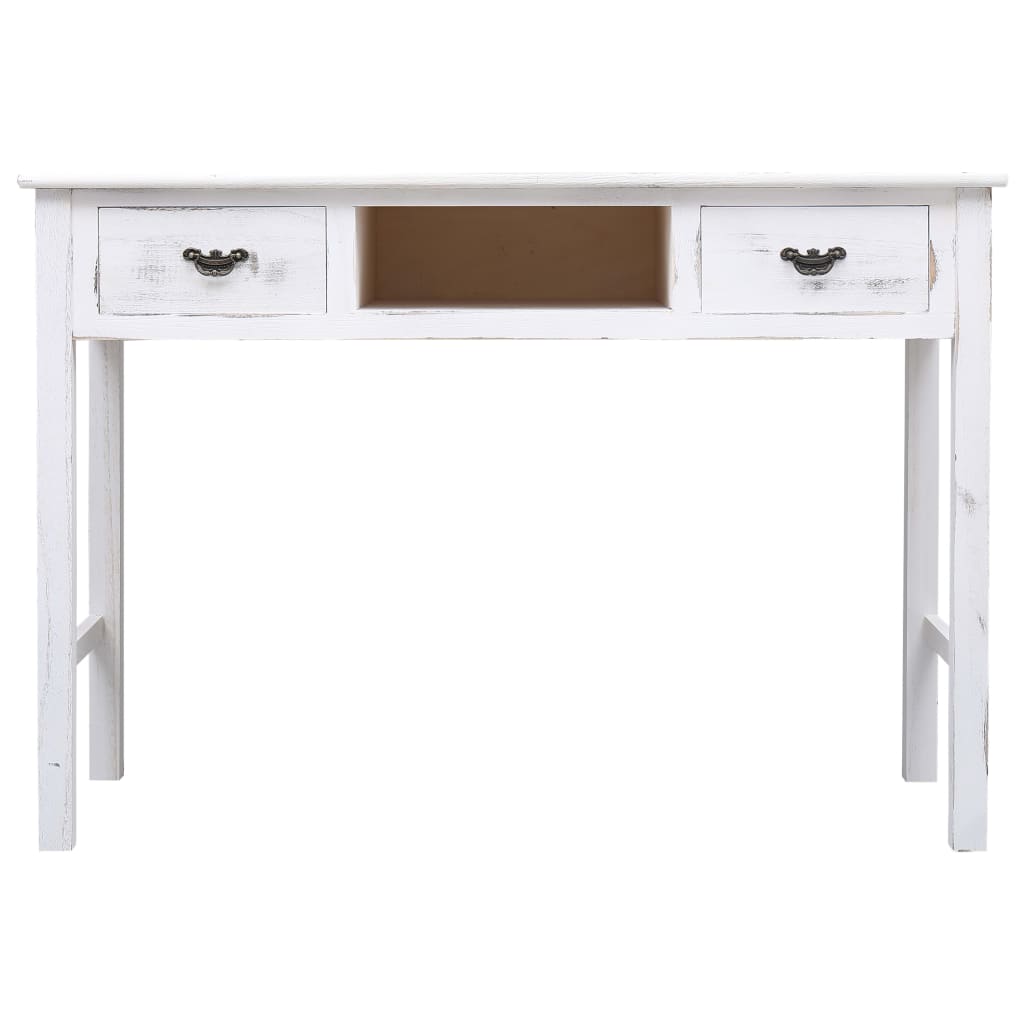 Table console Blanc antique 110 x 45 x 76 cm Bois