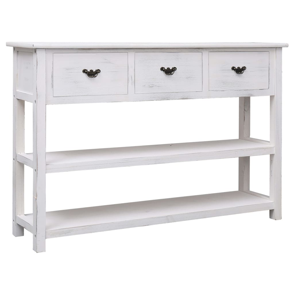 Ancient white buffet 115x30x76 cm wood