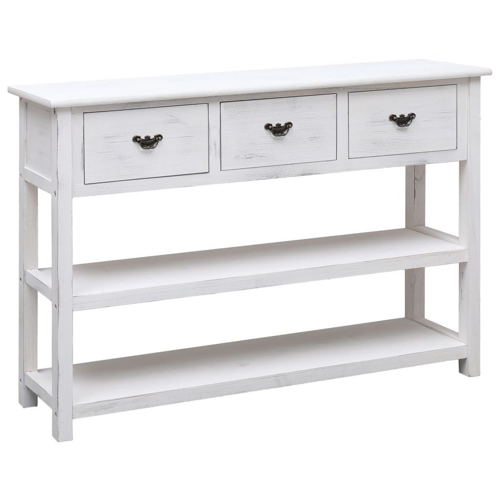 Antico buffet bianco 115x30x76 cm legno