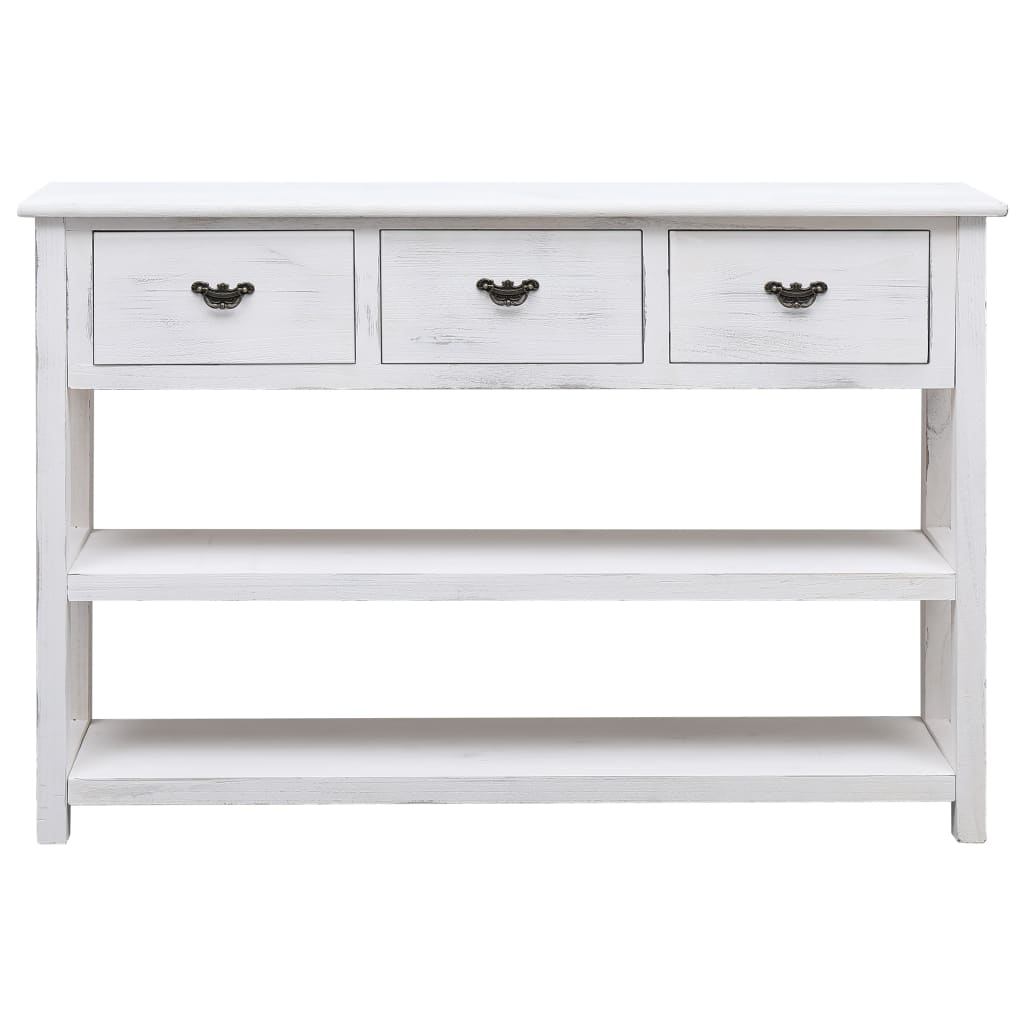 Ancient white buffet 115x30x76 cm wood