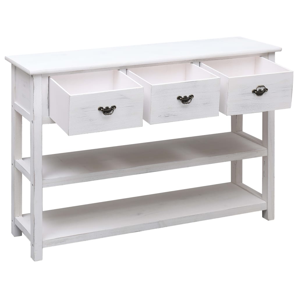 Ancient white buffet 115x30x76 cm wood